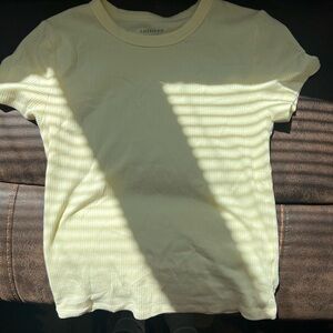 American Eagle Outfitters Kids Light Yellow Tee